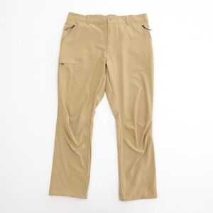 Columbia Mens Silver Ridge Utility Pants Tan Stretch Cargo Pockets 38 x 29